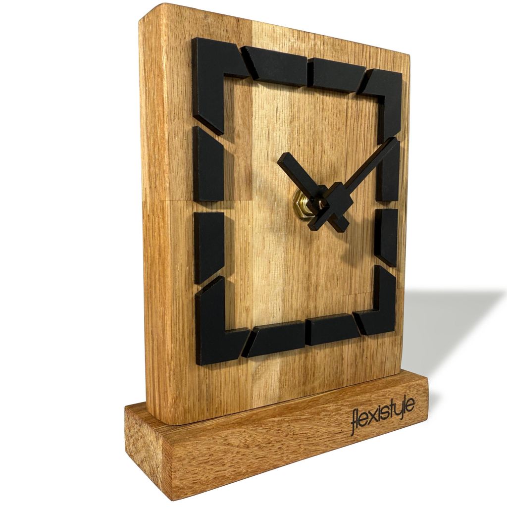 Modern standuhr tischuhr klein aus Holz Eiche Wohnzimmer Badezimmer Uhr Holz tischuhren holzuhr Tisch Uhr tischuhr modern standuhr Clock