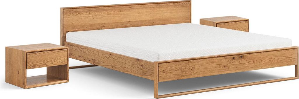 Schlafzimmer-Set Adria 3-teilig Massivholz geölt Ausführung wählbar