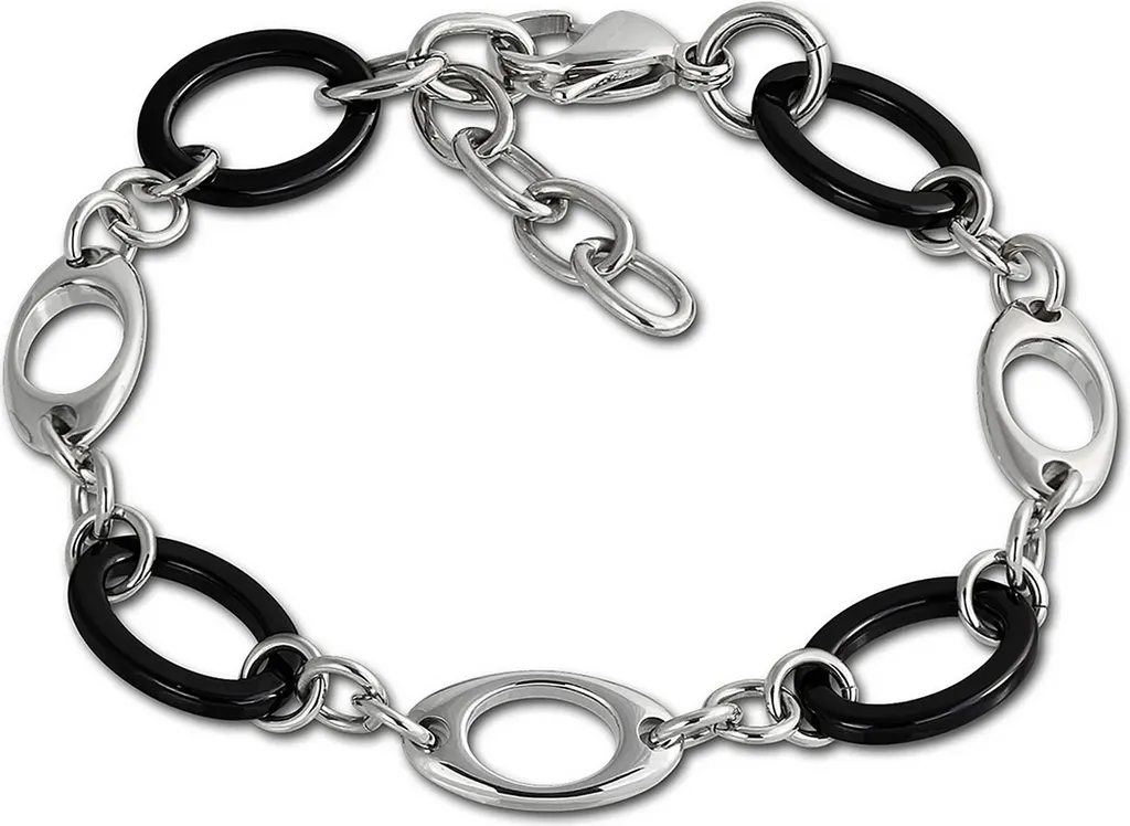 Bracciale Tecnico Amello ESAX15S Acciaio 316L e Ceramica