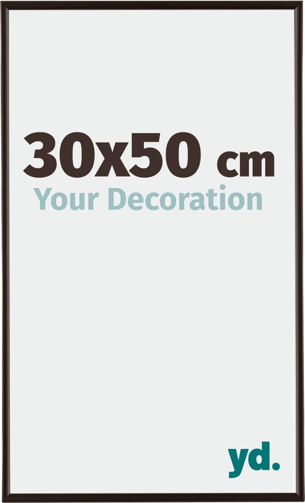 Bilderrahmen, 30x50 cm, Antrazit, Kunststoff, Evry
