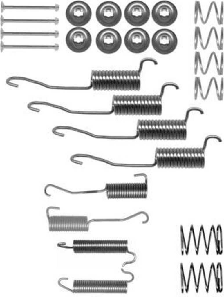HELLA Zubehörsatz Bremsbacken Zubehörsatz Bremsbacken 8DZ 355 200-501 Hinten für IVECO DAILY II Pritsche/Fahrgestell