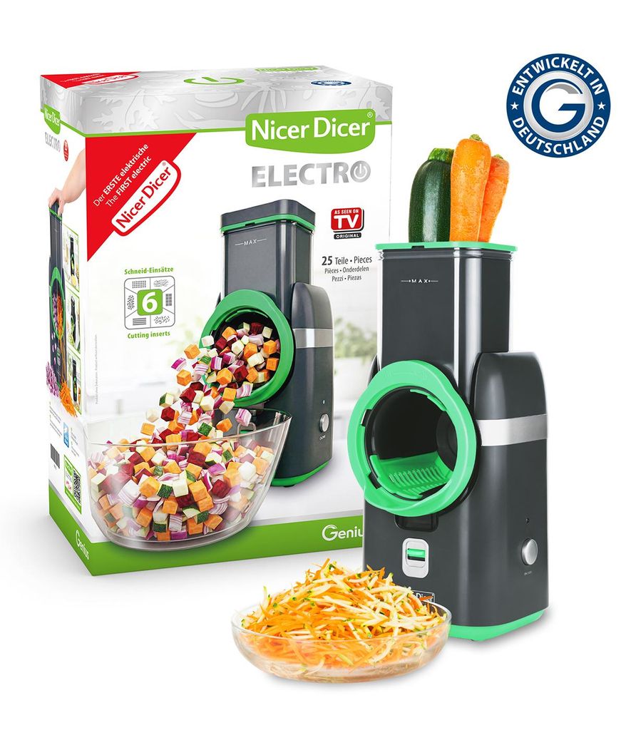 Nicer Dicer Electro Gemüseschneider 25 tlg, elektrische Produktbild 