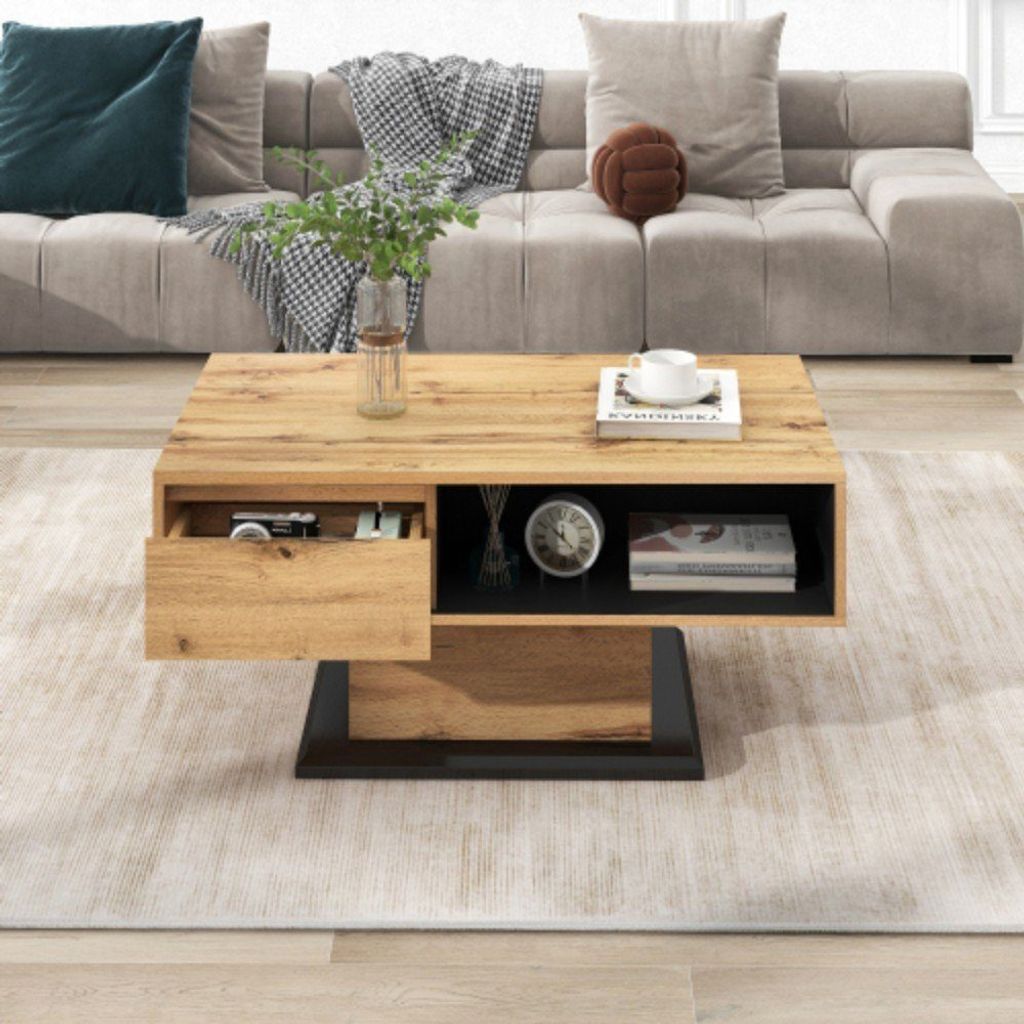 Couchtisch (Holzmaserung 100 x 47x 60 cm, Tisch Produktbild 