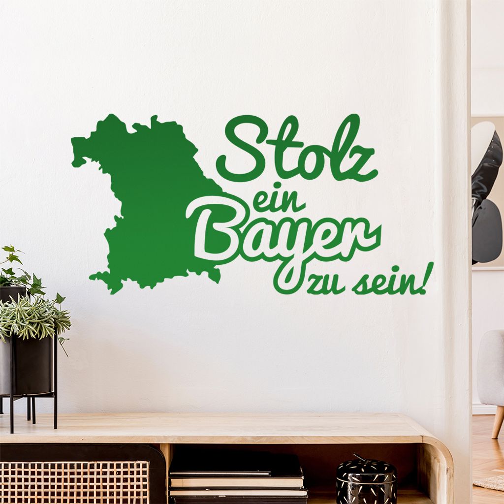Bayer Bayern Stolz Wandtattoo Wandaufkleber Wall Sticker - Dekoration, Küche, Wohnzimmer, Schlafzimmer, Badezimmer