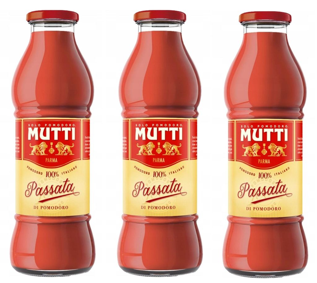 Purée de tomates, grande bouteille en verre, 3 x 700 g - Image du produit 