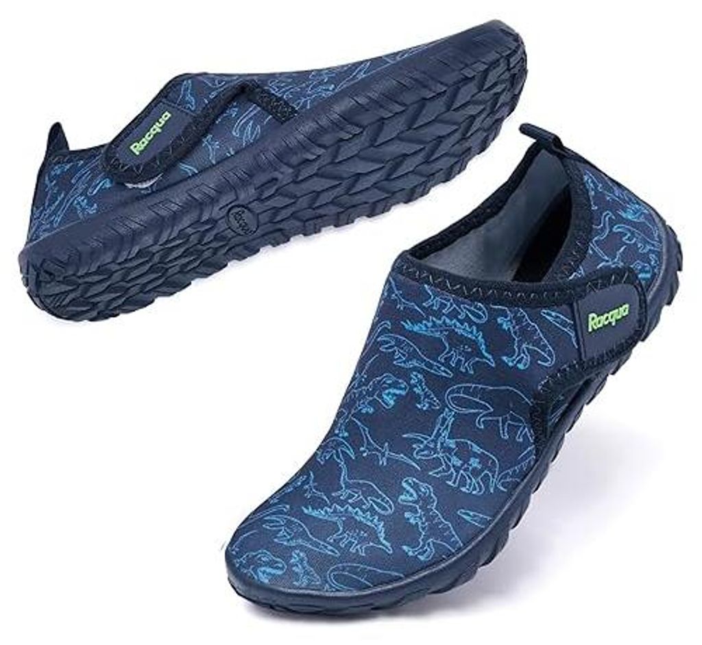Racqua Wasserschuhe für Kinder zum Wassertragen zum Schwimmen im Pool Seeigel Blau 37