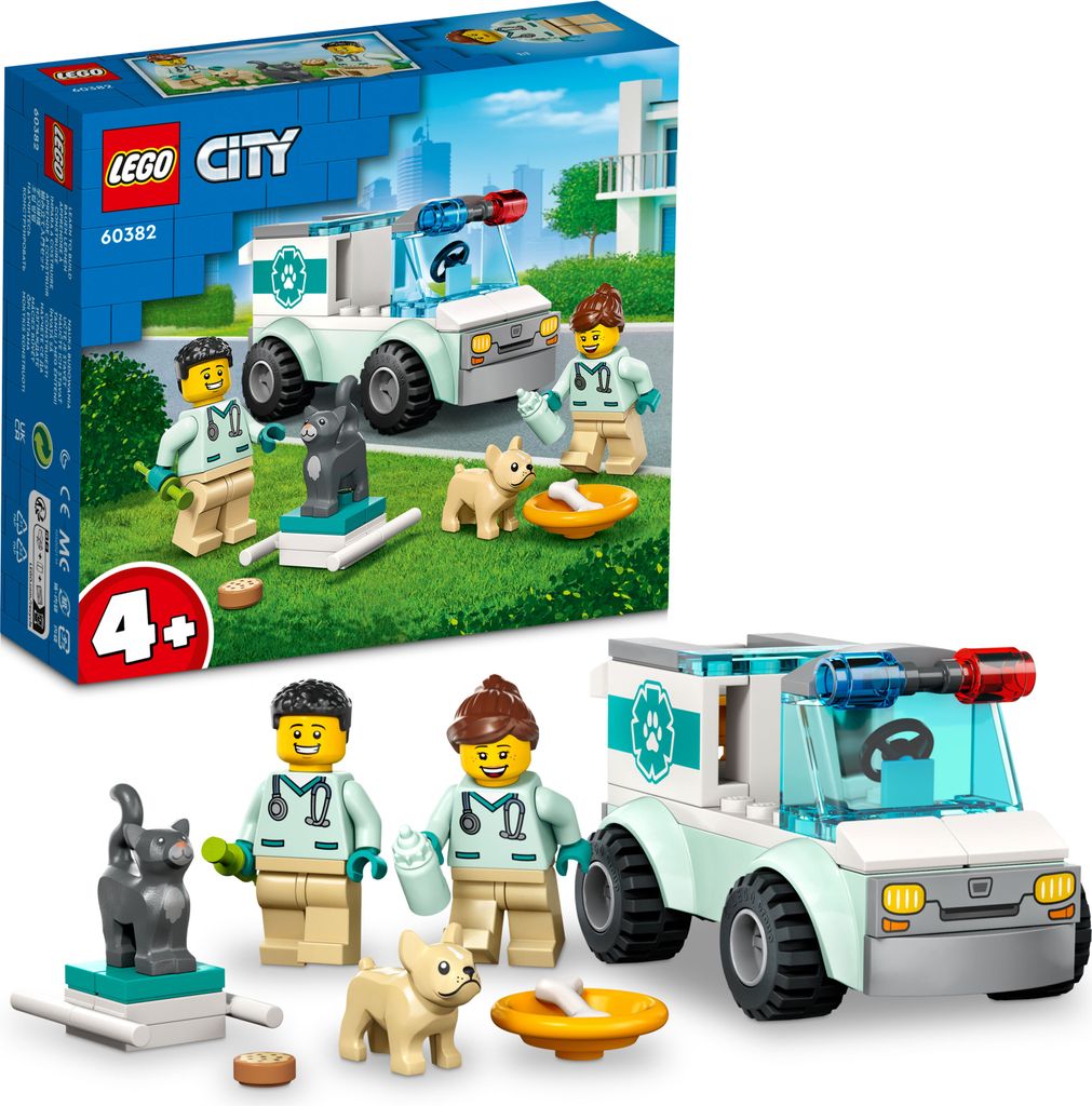 LEGO® 60382 LEGO® City 60382 Tierrettungswagen Bausatz Immagine del prodotto 