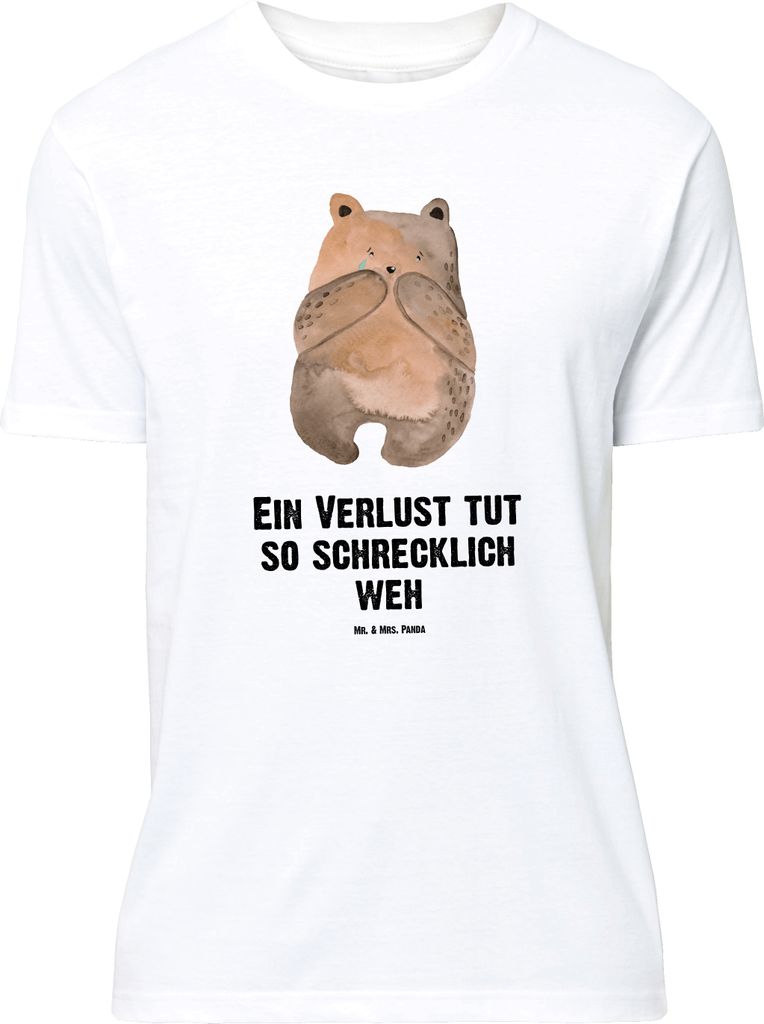 Mr. & Mrs. Panda T-Shirt Bär Verlust - Weiß - Geschenk, Produktbild 