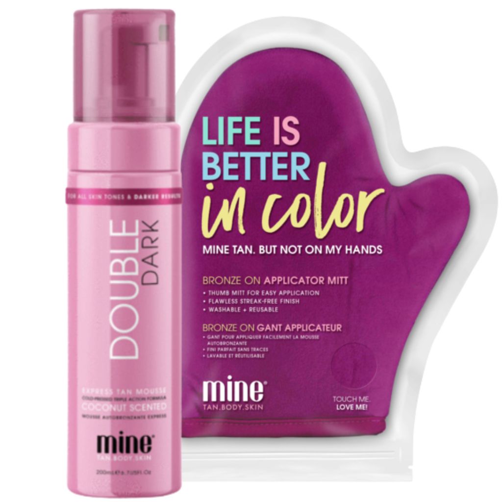 MineTan Double Dark Pianka Samoopalająca + Rękawica Zdjęcie produktu