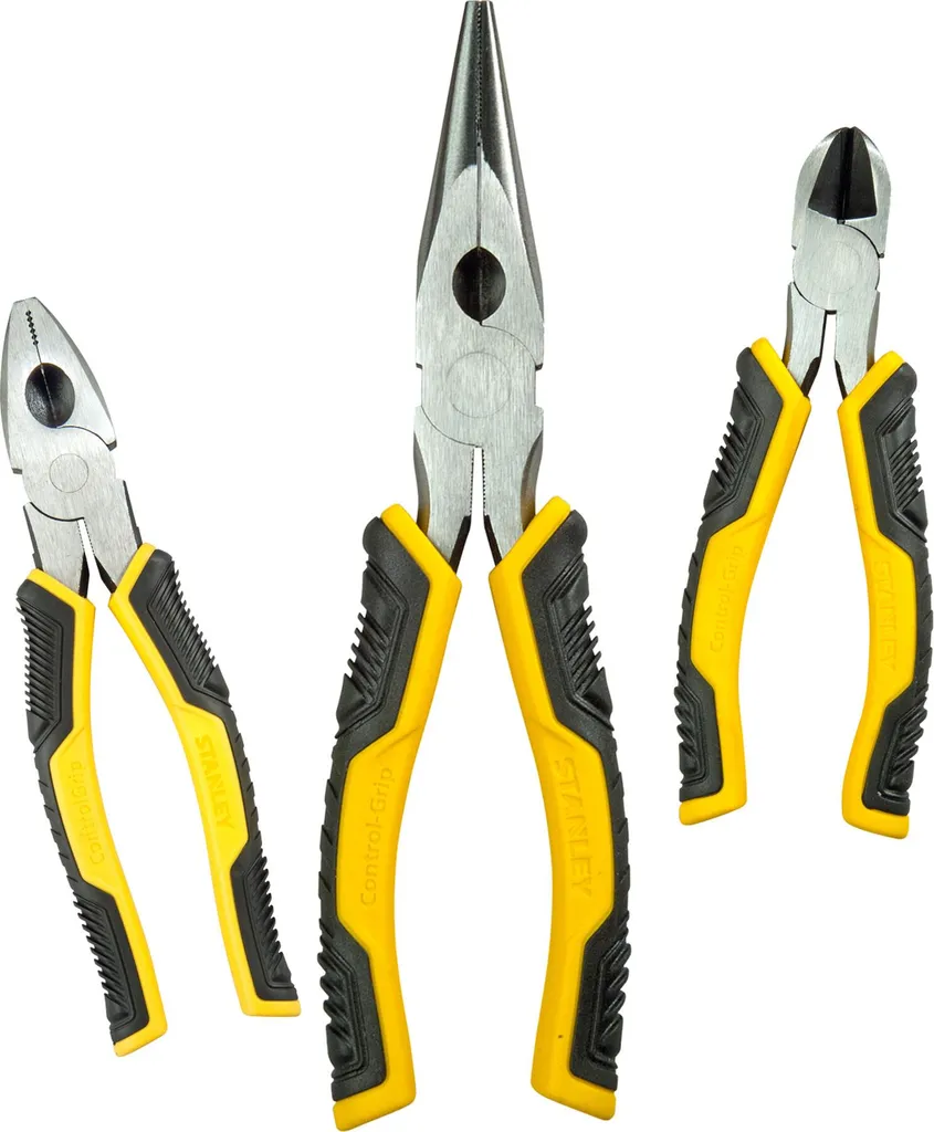 Set Pinze Stanley HTS Control-Grip 3 Pz | Resistenza Anti-Corrosione