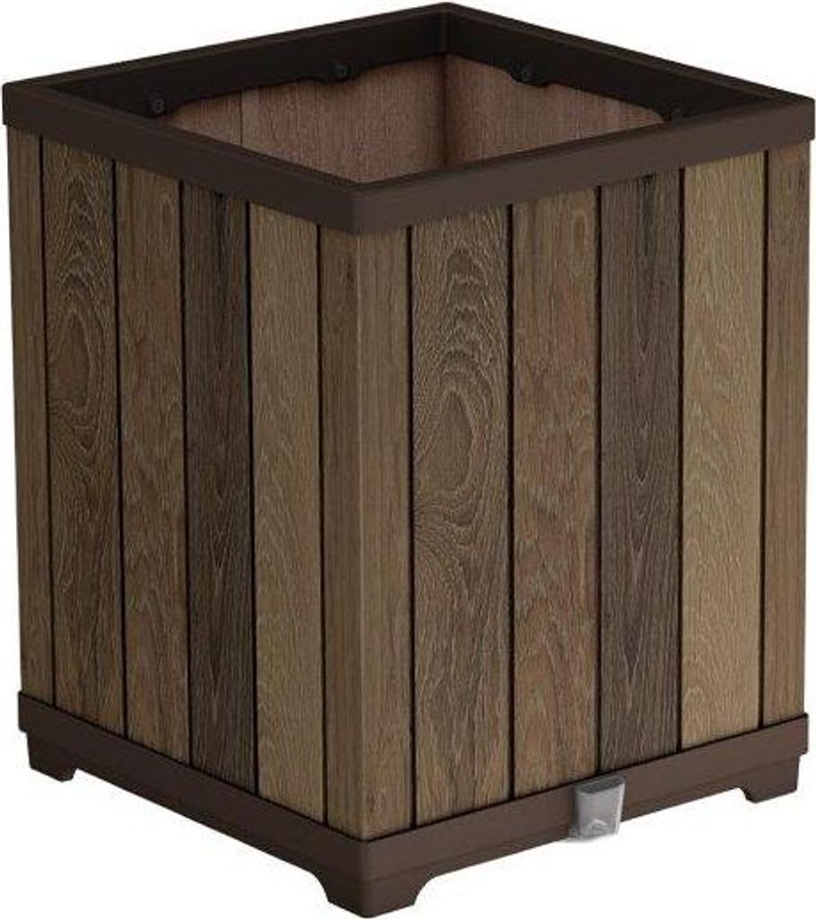 Keter 261033 garden planter walnut