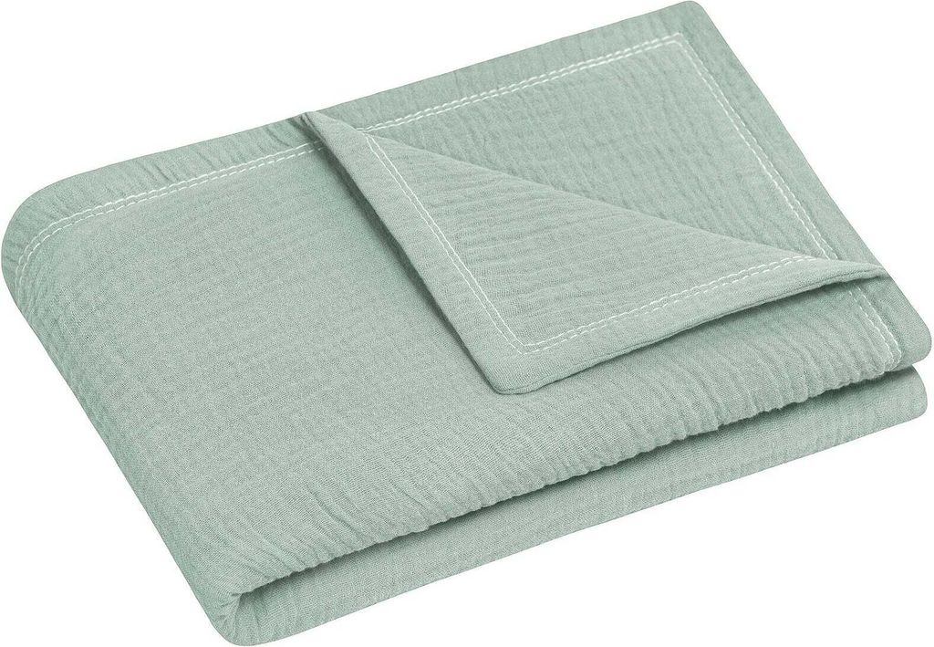 Julius Zöllner grün Kuscheldecke Musselin 70x100