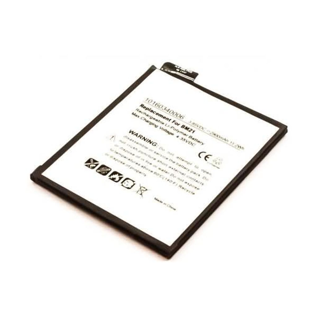 Akku für Xiaomi BM21 Li-Pol 3,85 Volt 2900 mAh weiß. Produktbild 