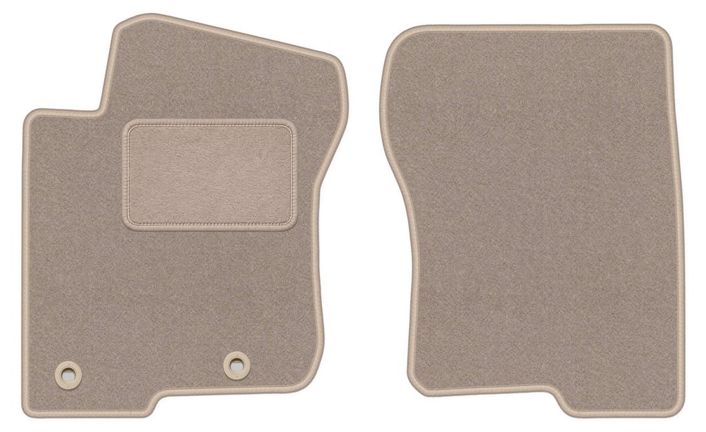 Vordere Auto Fußmatten Velours für: Lexus LX III 2008-2021 SUV beige