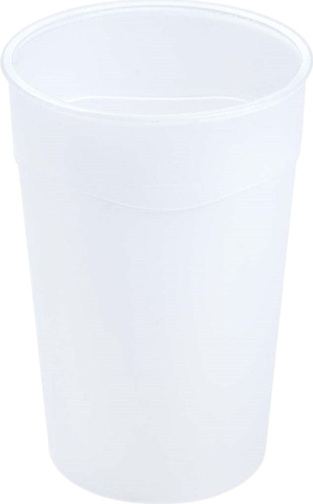 10 Plastikbecher Mehrwegbecher Kaffeebecher PP klar Ø80x117mm 0,3l
