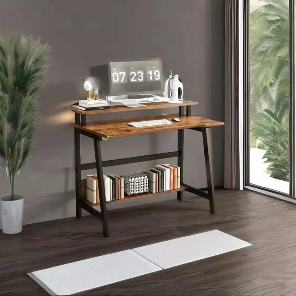 Petit bureau beige 80 cm : Solution idéale pour chambres exiguës - 10