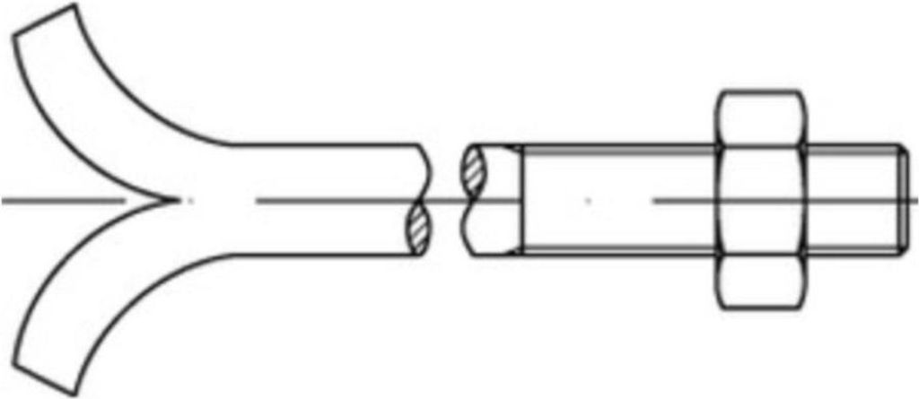 Reyher Steinschrauben DIN 529 Mu St. CM 20x320 vz (10 Stück)