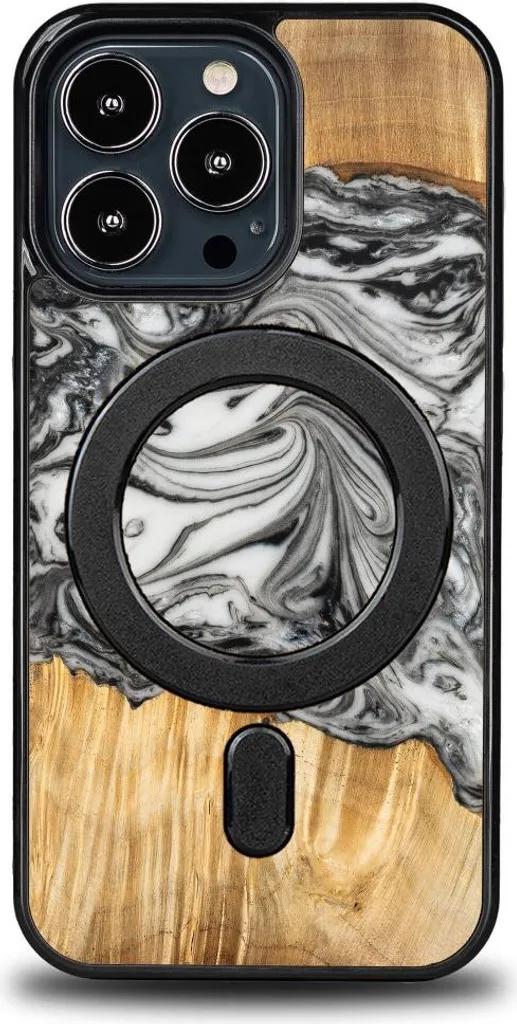 Custodia esclusiva Bewood per iPhone 13 Pro - 4 elementi - Terra con MagSafe