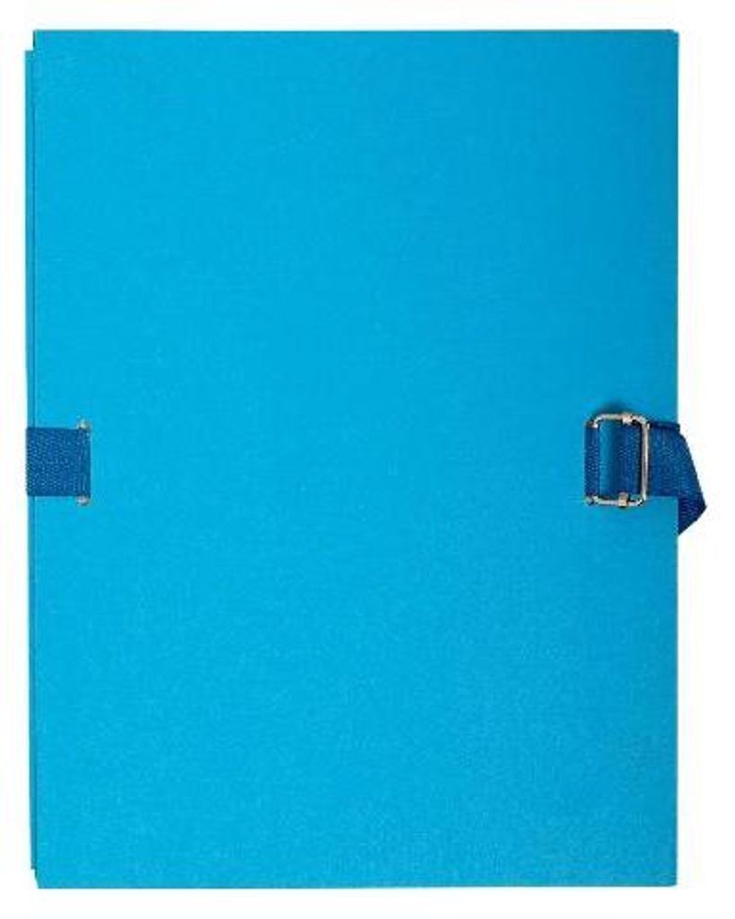 Exacompta 10x Dokumentenmappe Karton 2,7mm, Faltenrücken, A4, Hellblau, 722E