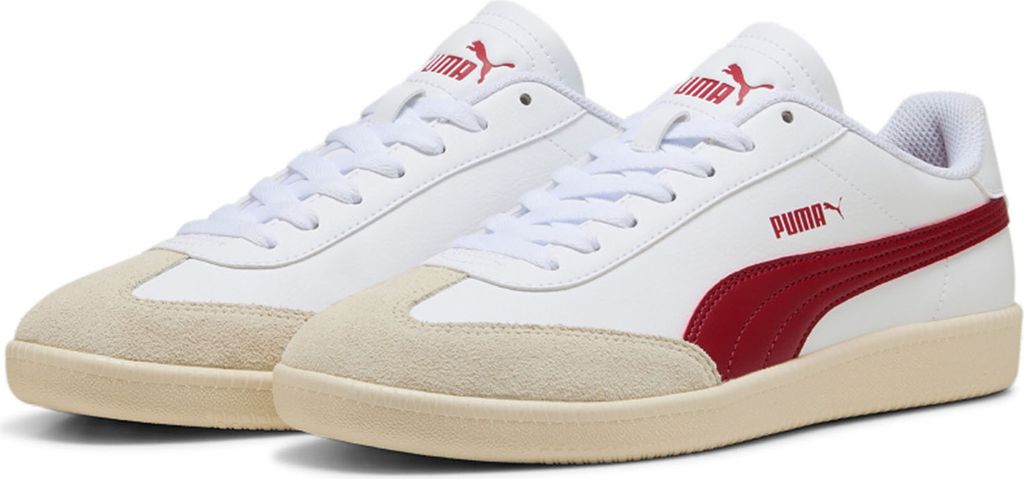 Puma 9-T Uni Sneaker Turnschuhe 398174 14 weiss Rot , Schuhgröße:46 EU