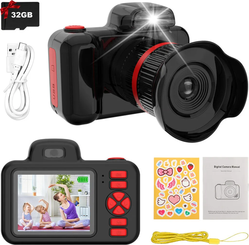 Appareil Photo Enfant Anti-Choc 32Go : Finies les Photos Floues sur Mobile