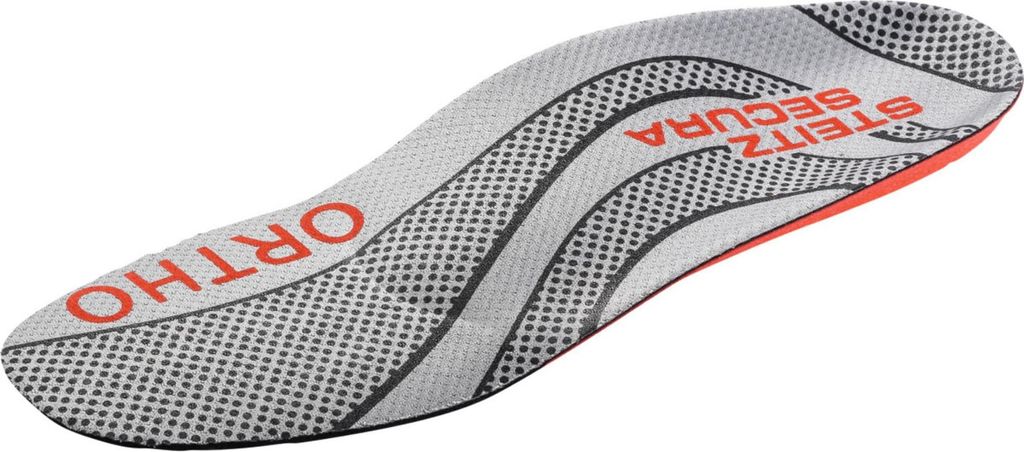 Steitz SECURA Einlegesohlen grau/rot Ortho-Soft ESD HIGH, Produktbild 