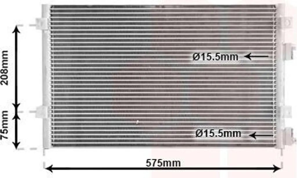 Condenseur VAN WEZEL 07005103 en Aluminium pour CHRYSLER PT CRUISER (PT)