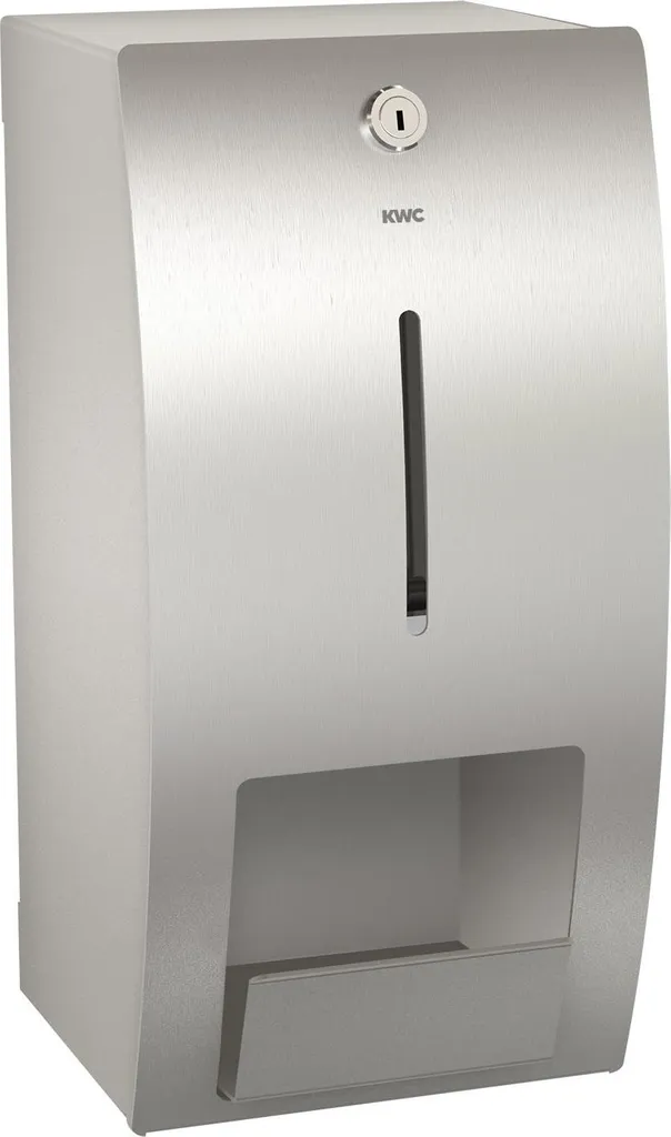 Équipement sanitaire professionnel : porte-rouleau double en inox
