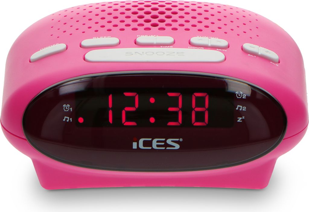 LENCO ICR-210 FM-Uhrenradio & Radiowecker. pink Produktbild 