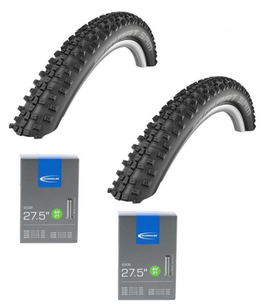 2x Schwalbe Reifen Smart Sam HS476 Draht 27.5x2.10 + 2x Produktbild 