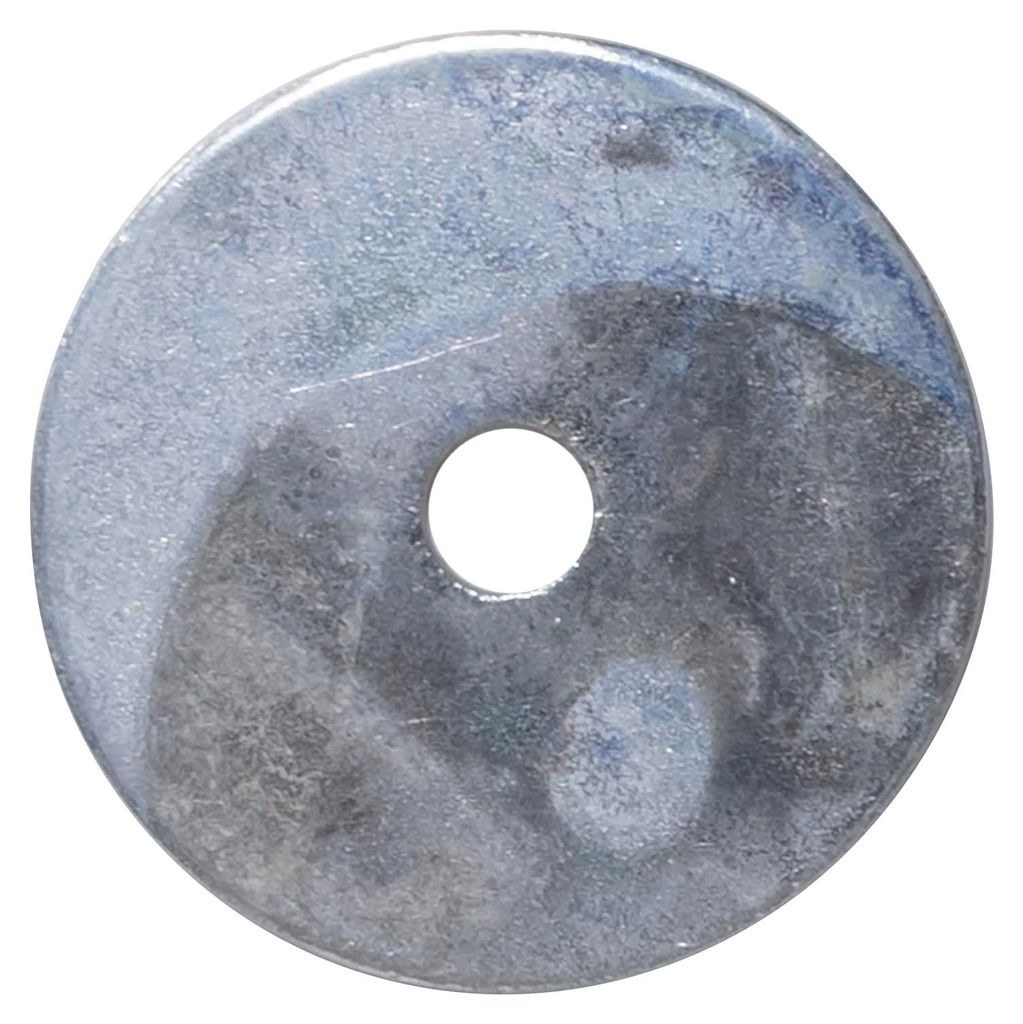 Satz mit 100 flachen Unterlegscheiben für Karosserieteile, breit – Kotflügelringe – M4 Ø 4,3 x 25 x 1,25 mm – aus verzinktem Stahl