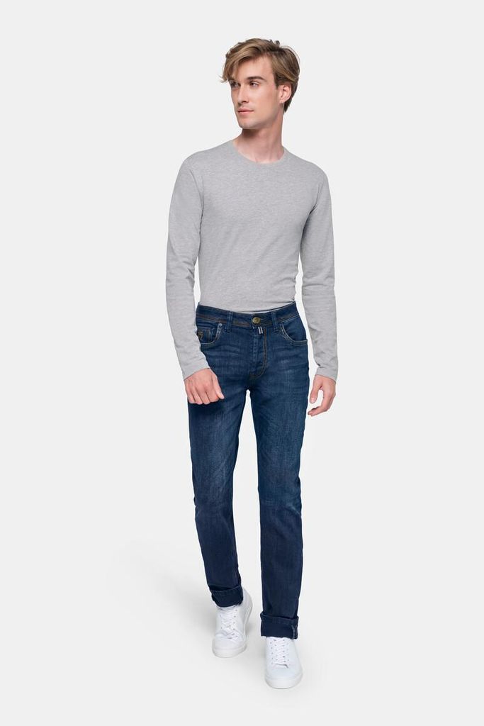 HAKRO 5-Pocket-Jeanshose X-Stretch ECO 731, indigo, L