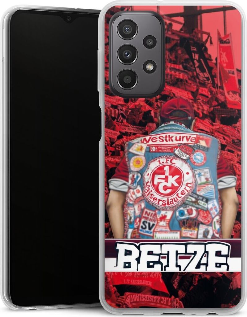 DeinDesign Slim Hülle für Samsung Galaxy A23 5G Silikon Case Ultra Dünn Handyhülle 1. FC Kaiserslautern 1. FCK Offizielles Lizenzprodukt
