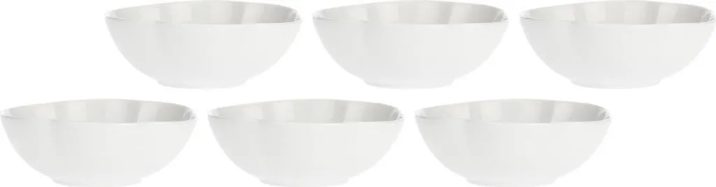 Set 6 Ciotole Colazione Villadeifiori 15cm - La Porcellana Bianca Shop