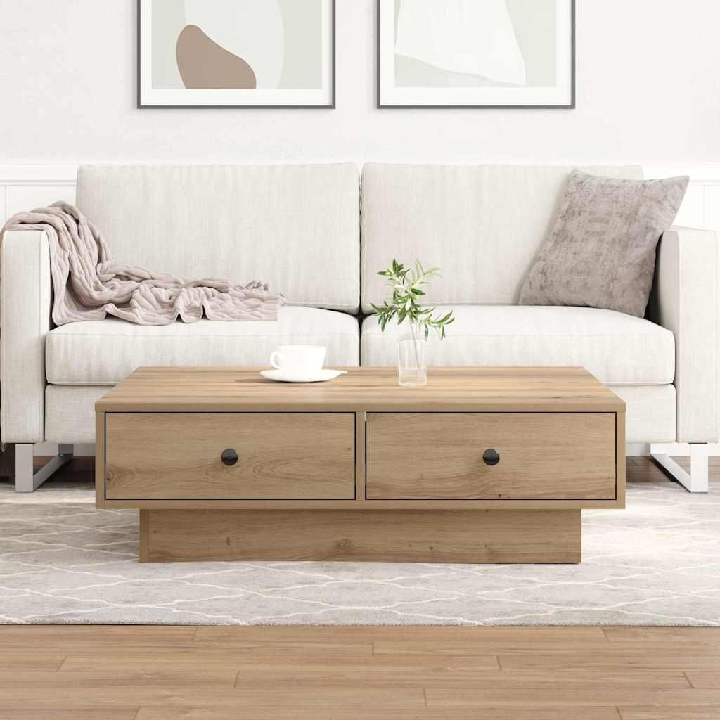 Maison Exclusive - Couchtisch Artisan-Eiche 90 x 90 x 28 cm Holzwerkstoff