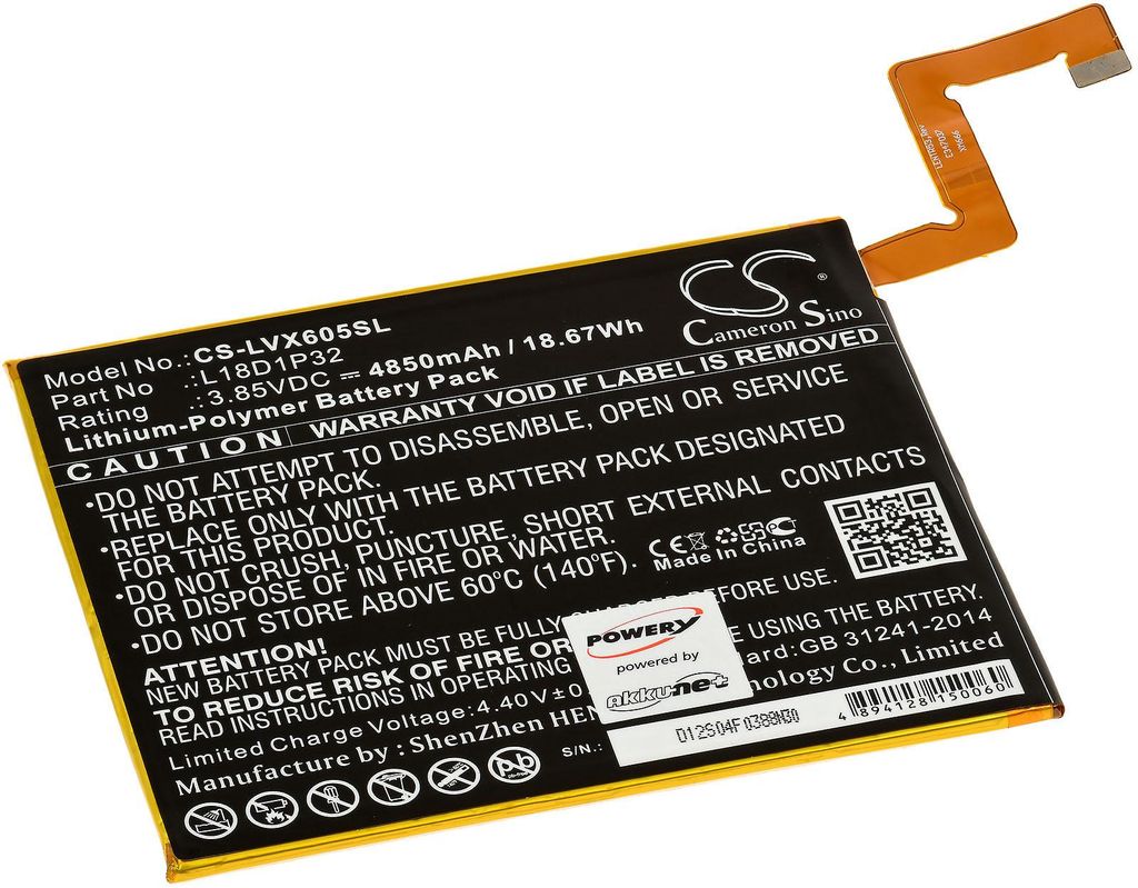 Akku für Tablet Lenovo Smart Tab M10 Produktbild 