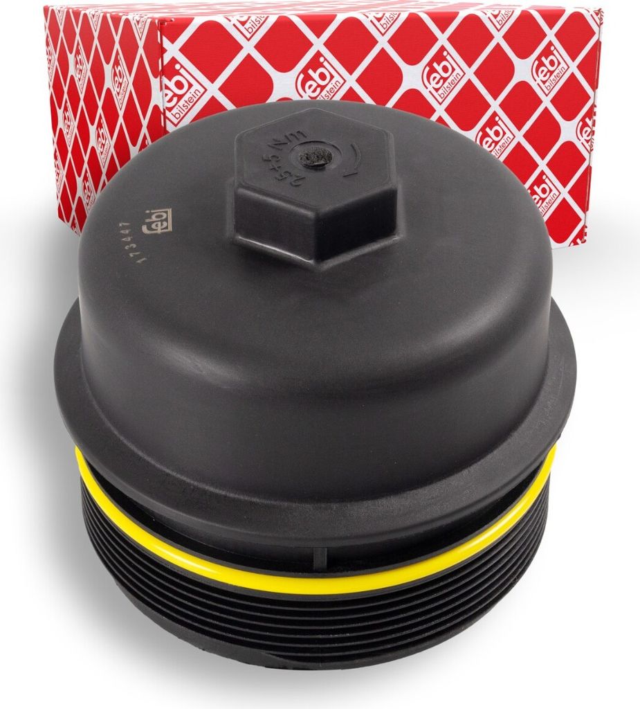 FEBI BILSTEIN Deckel Ölfiltergehäuse 173447 für SCANIA F - series 108mm 123mm