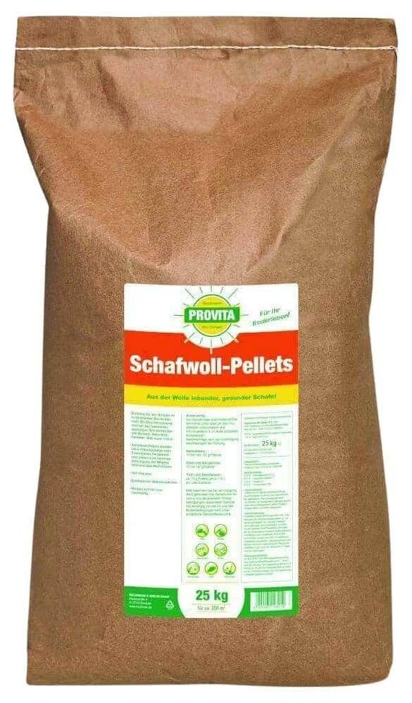 Pellet di lana di pecora 25 kg, Concime organico 11,7+5,4 Immagine del prodotto 