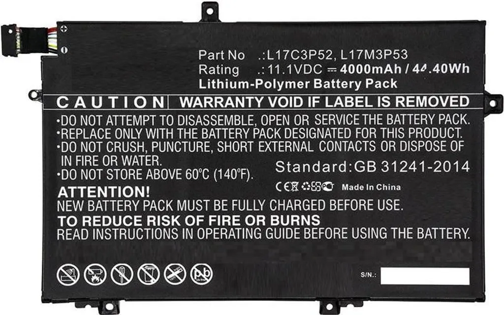 Batterie PC Portable pour Lenovo ThinkPad L480 20LSS09C00 MBXLE-BA0130