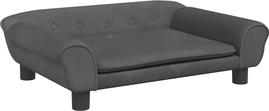vidaXL Hundebett Dunkelgrau 70x48x22 cm Samt Produktbild 