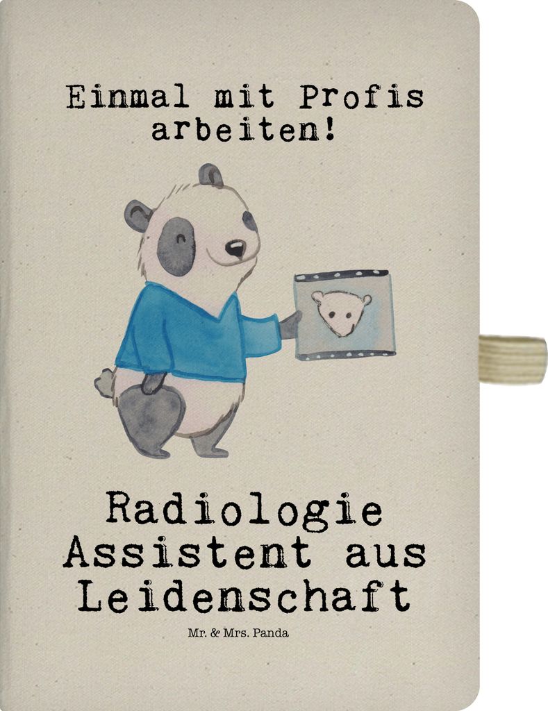Mr. & Mrs. Panda notizbuch Radiologie Assistent Leidenschaft - Transparent - Geschenk, Journal, A4 Kariert, Kladde, Tagebuch, Adressbuch