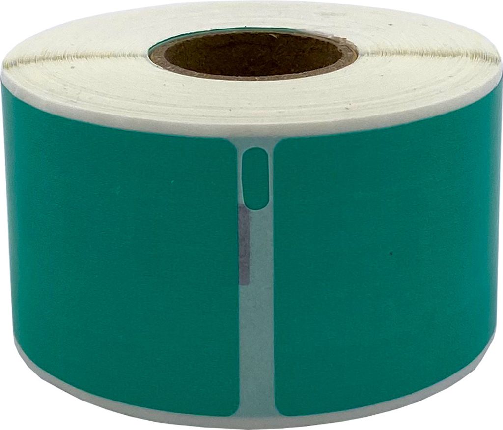 DULA Etiketten - Kompatibel mit Dymo Compatible labels - Groen - 99012 - S0722400 - Adresetiketten - 1 rol - 36 x 89 mm - 260 labels per rol