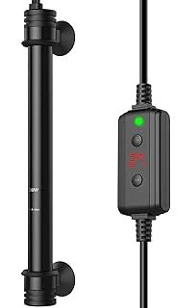 NICREW Riscaldatore per acquari 300 W, riscaldatore per acquari con regolatore di temperatura per acquari fino a 300 L, protezione contro il surriscaldamento