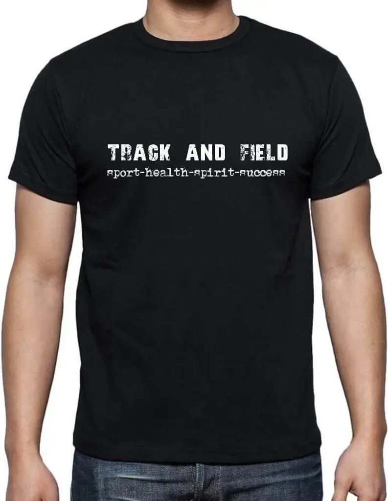 Herren Grafik T-Shirt Leichtathletik Sport-Gesundheit-Geist-Erfolg – Track And Field Sport-Health-Spirit-Success – Öko-Verantwortlich Vintage ...