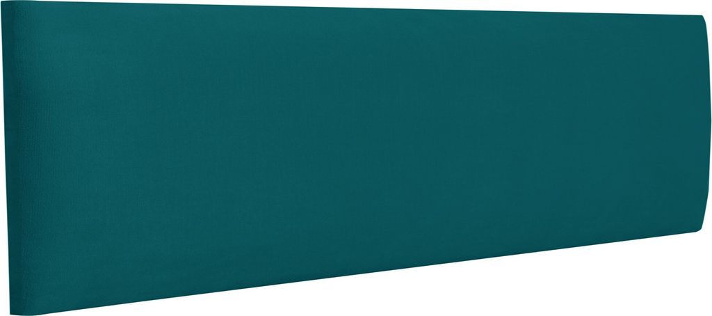 RAVIO Wandpaneel Wandkissen als Kopfteil für Bett 3D Wandverkleidung mit Schaumstoff Wandpolster Wanddeko (70 x 15 cm, Farbe: Dunkles Türkis - Ma...