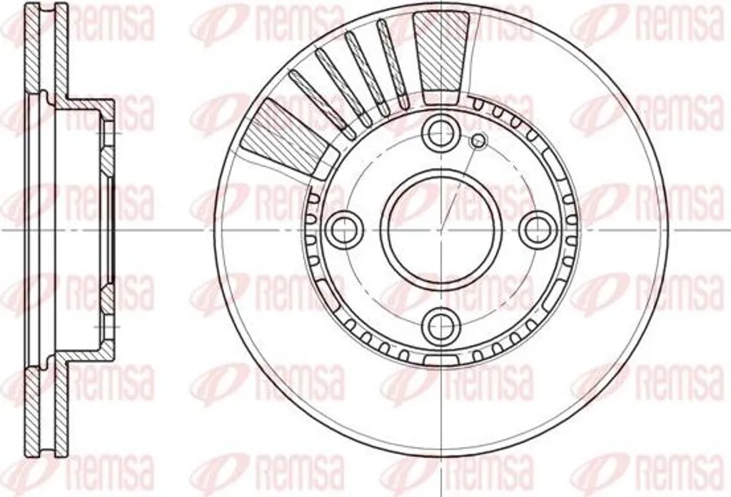 Disque de frein REMSA 6834.10 : stop aux vibrations pour votre Demio
