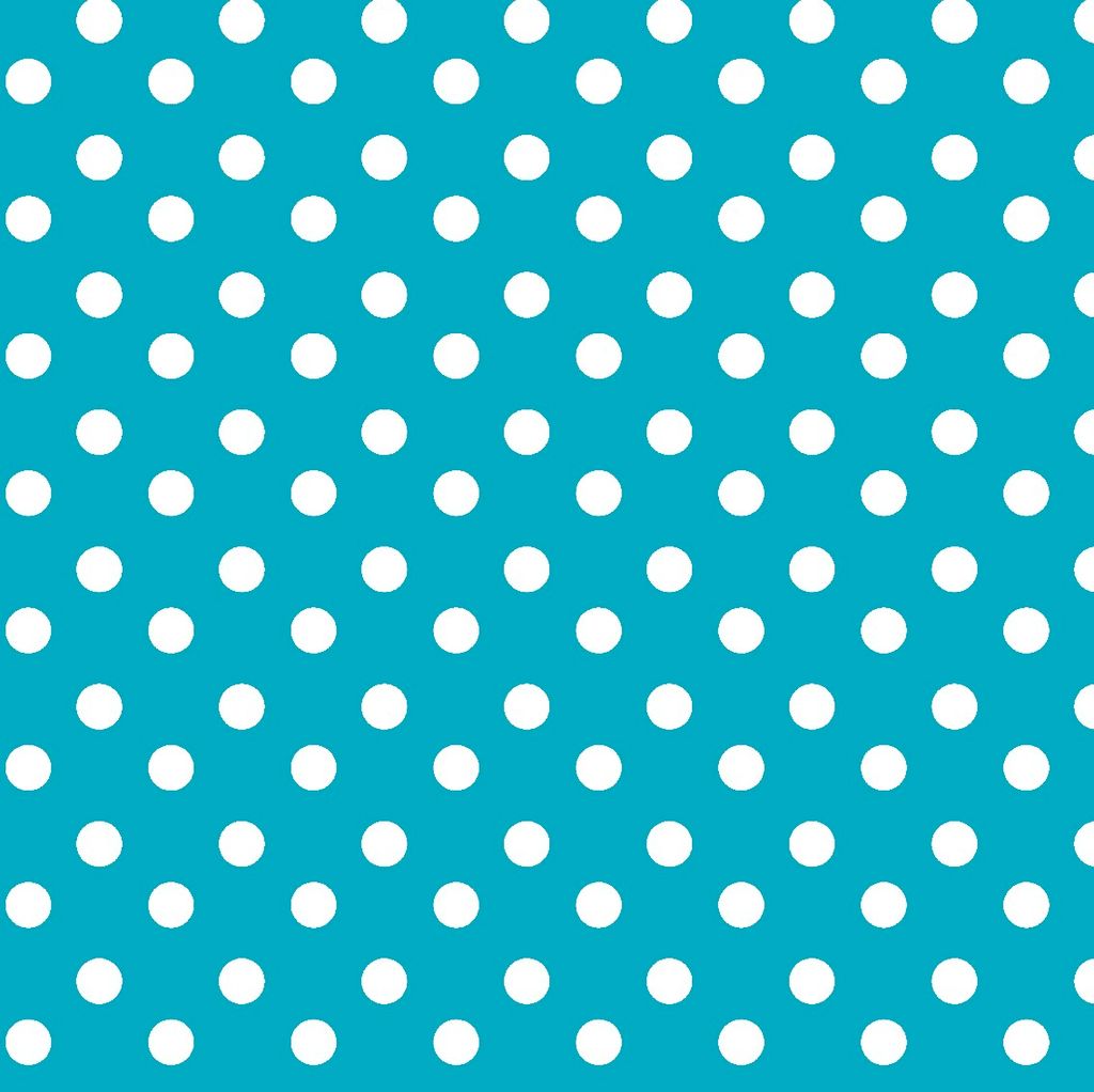 PVC Tischdecke Dottie türkis Punkte weiss Wachstuch - Eckig - Länge & Breite wählbar - abwaschbare Tischdecke, Größe:100 x 200 cm