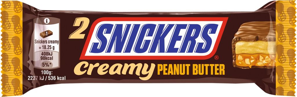 SNICKERS Riegel Duo Creamy Peanut Butter 24St