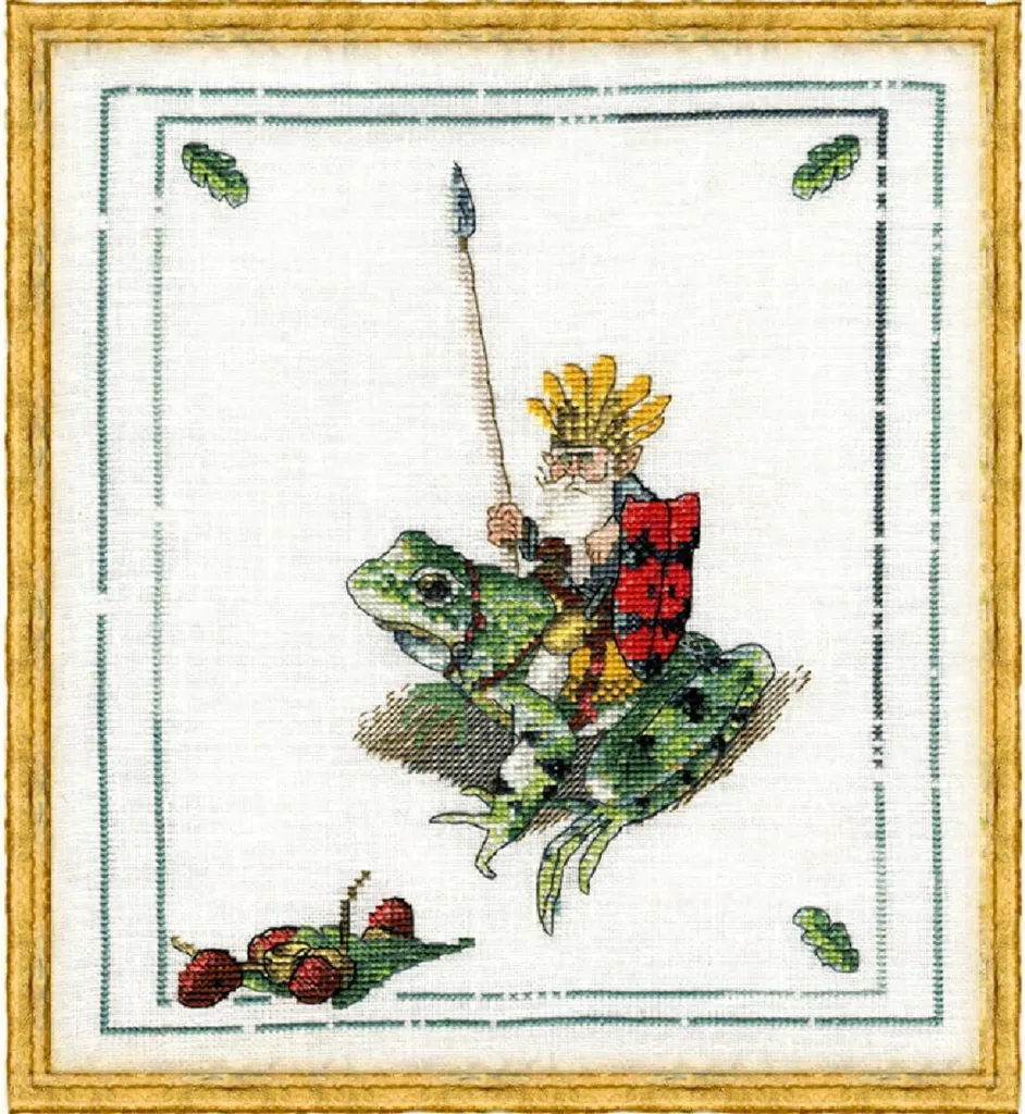 Kit point de croix Nimue Le Roi des Lutins diagramme clair et précis