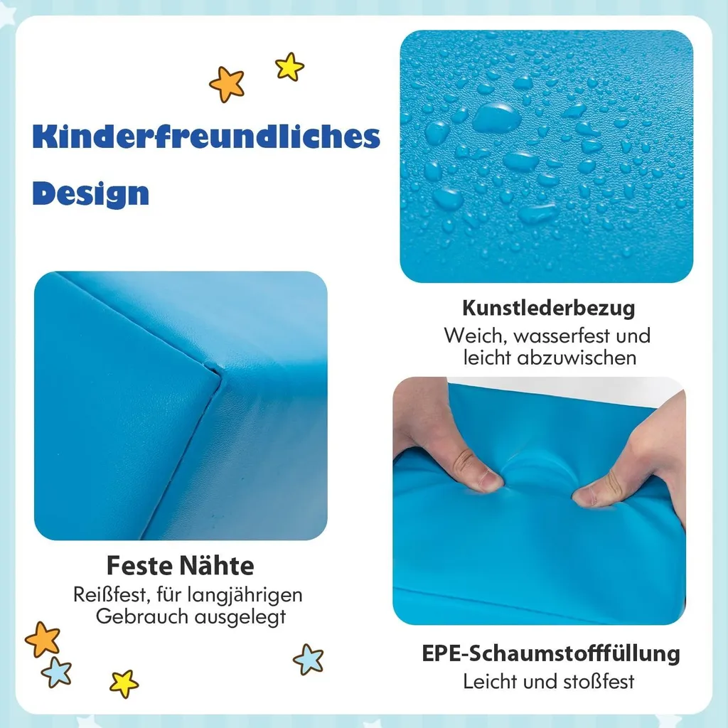 Blocs de construction en mousse résistante 7 éléments multicolores